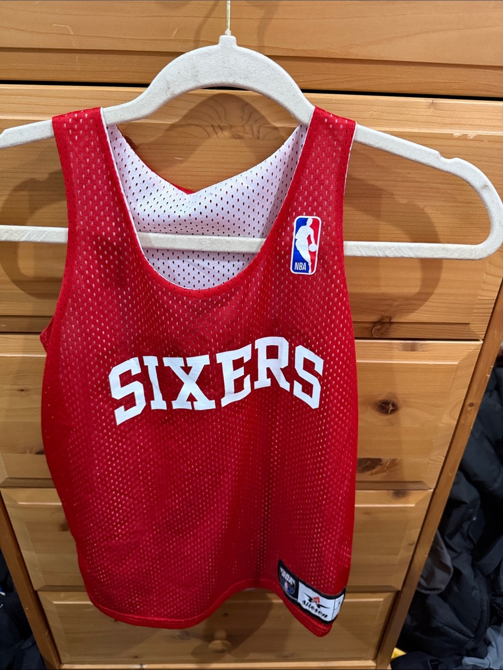 NBA Red Sixers Mesh Basketball Jersey Tank